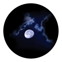 ROSCO:260-86709 -- 86709 Moon Glow Multi Color Glass Gobo By Lisa Cuscuna, Size: Specify