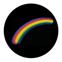 ROSCO:260-86714 -- 86714 Beauty'S Rainbow Multi Color Glass Gobo By Tony Walton, Size: Specify