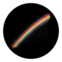 ROSCO:260-86715 -- 86715 Real Rainbow Multi Color Glass Gobo, Size: Specify