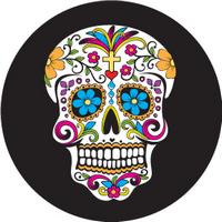 ROSCO:260-86717 -- 86717 Day Of The Dead Sugar Skull Multi Color Glass Gobo, Size: Specify