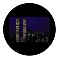 ROSCO:260-86726 -- 86726 Nyc Skyline Multi Color Glass Gobo By Lisa Cuscuna, Size: Specify