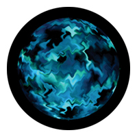 ROSCO:260-86729 -- 86729 Aquatic Mix Multi Color Glass Gobo By Lisa Cuscuna, Size: Specify