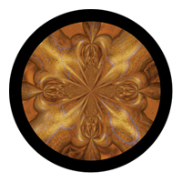 ROSCO:260-86739 -- 86739 Quicksilver Gold Multi Color Glass Gobo By T. Nathan Mundhenk, Size: Specify
