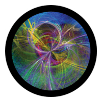 ROSCO:260-86745 -- 86745 Strung Theory Multi Color Glass Gobo By T. Nathan Mundhenk, Size: Specify