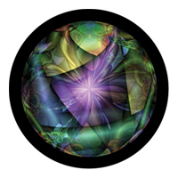 ROSCO:260-86751 -- 86751 Wonderland Naissance Multi Color Glass Gobo By T. Nathan Mundhenk, Size: Specify
