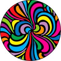 ROSCO:260-86776 -- 86776 Swirls Multi Color Glass Gobo, Size: Specify