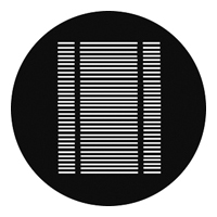 GAM:250-G205 -- G205 Venetian Blind Steel Metal Gobo, Size: Specify