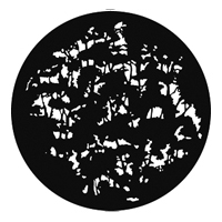 GAM:250-G220 -- G220 Dense Foliage Steel Metal Gobo, Size: Specify