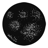 GAM:250-G234 -- G234 Starburst Steel Metal Gobo, Size: Specify