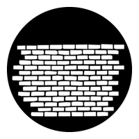 GAM:250-G247 -- G247 Brickwall Steel Metal Gobo, Size: Specify