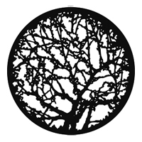 GAM:250-G251 -- G251 Spring Branches Steel Metal Gobo, Size: Specify