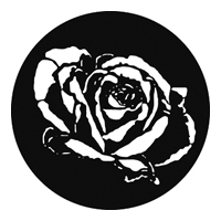 GAM:250-G253 -- G253 Rose Steel Metal Gobo, Size: Specify