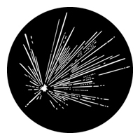 GAM:250-G356 -- G356 Sparkler Steel Metal Gobo, Size: Specify