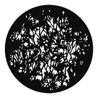 GAM:250-G379 -- G379 Open Foliage Steel Metal Gobo, Size: Specify