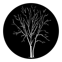 GAM:250-G527 -- G527 Winter Trees Steel Metal Gobo, Size: Specify