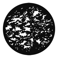 GAM:250-G545 -- G545 Giant Tree Steel Metal Gobo, Size: Specify