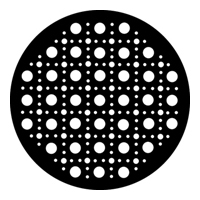 GAM:250-G556 -- G556 Grille 1 Steel Metal Gobo, Size: Specify