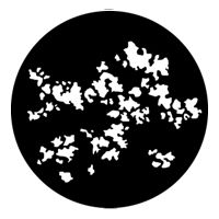GAM:250-G580 -- G580 Foliage Breakup 4 Steel Metal Gobo, Size: Specify