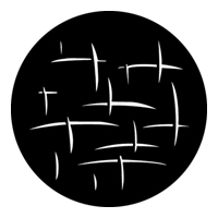 GAM:250-G624 -- G624 Basketweave 1 Steel Metal Gobo, Size: Specify