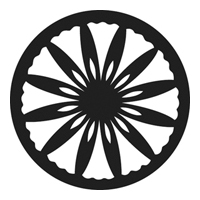 GAM:250-G637 -- G637 Tulip Motif Steel Metal Gobo, Size: Specify