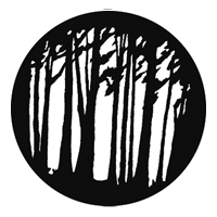 GAM:250-G655 -- G655 Medium Trees Steel Metal Gobo, Size: Specify