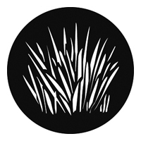 GAM:250-G672 -- G672 Mountain Shrub Steel Metal Gobo, Size: Specify