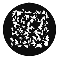 GAM:250-G682 -- G682 Sharp Foliage Square Steel Metal Gobo, Size: Specify