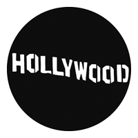GAM:250-G695 -- G695 Hollywood Sign Steel Metal Gobo, Size: Specify