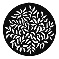 GAM:250-G731 -- G731 Open Leaves 2 Steel Metal Gobo, Size: Specify