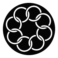 GAM:250-G754 -- G754 Eight Rings Steel Metal Gobo, Size: Specify