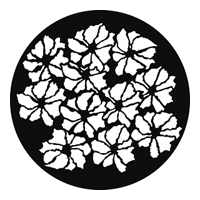 GAM:250-G781 -- G781 Hillside Blossoms Steel Metal Gobo, Size: Specify