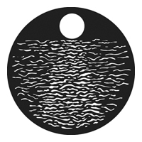 GAM:250-G815 -- G815 Moon Over Water Steel Metal Gobo, Size: Specify