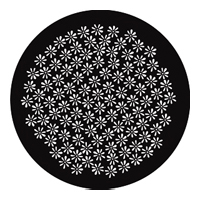 GAM:250-G869 -- G869 Daisy Breakup Steel Metal Gobo, Size: Specify