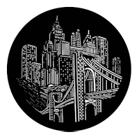 GAM:250-G885 -- G885 Bridge View Steel Metal Gobo, Size: Specify