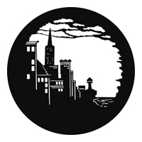 GAM:250-G895 -- G895 Bay City Steel Metal Gobo, Size: Specify