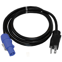 Power Cord Adapter 16AWG SJT x 6' Molded 515 to Blue Powercon