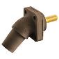 HBLFRASBN Panel Mount 4/0 300/400A Angled 45deg Stud Female Brown