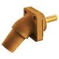 HBLFRASO Panel Mount 4/0 300/400A Angled 45deg Stud Female Orange