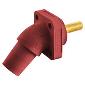 HBLFRASR Panel Mount 4/0 300/400A Angled 45deg Stud Female Red