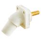 HBLFRASW Panel Mount 4/0 300/400A Angled 45deg Stud Female White