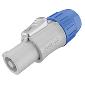 SAC3FCB Power cable connector with quick lock, Power-out Gray, rated at 20A/250V AC