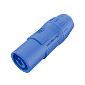 SAC3MCA Power cable connector with quick lock, Power-in Male Inline - Blue - rated at 20A/250V AC