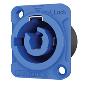 SAC3MPA Power chassis connector with quick lock, Power-in Blue, rated at 20A/250V AC