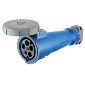 HBL5100C9W Pin and Sleeve 100a 120/208 3 phase 4pole/5wire Female Connector Blue