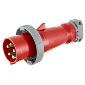 HBL5100P7W Pin and Sleeve 100a 277/480v 3 phase 4pole/5wire Male Plug Red