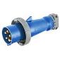 HBL5100P9WSH Pin and Sleeve 100a 120/208v 3 phase 4pole/5wire Short Housing Male Plug Blue