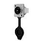 SE8FD05-01 RJ45 IP65 Female panel mount receptacle, D Series 05, air docking, match with SE8MC-05-NEW, Cat 5e