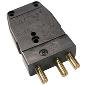 20M Stage 3-Pin Bates 20A 125v Inline Male Black