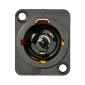 HBLMP Receptacle Panel Mount - Insul-lock Plus- Male  (Black/Yellow)