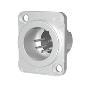 MJ5F2C XLR 5pin male receptacle, silver contact